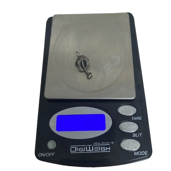 Sterling Silver Palm Tree Pendant Charm Beach Theme Tropical Jewelry 1/2 Inch - Picture 6 of 6